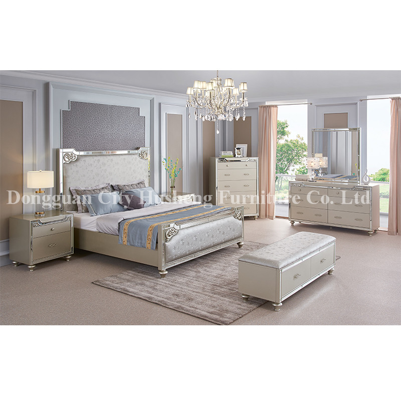 Arredamento camera da letto con design moderno e dimensioni King Made in China